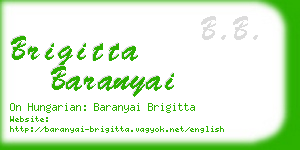 brigitta baranyai business card